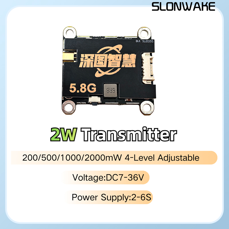 SLONWAKE 5.8G 56CH 2W transmit - огляд і ціна Fpv Drone Frame